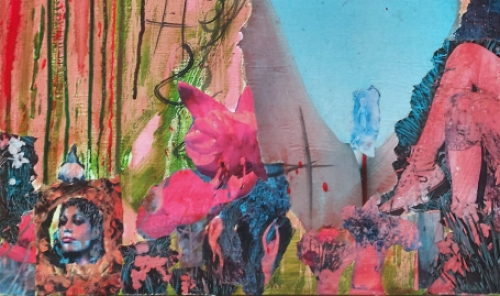 Collage van de Gentse kunstenares Caroline Kesteloot