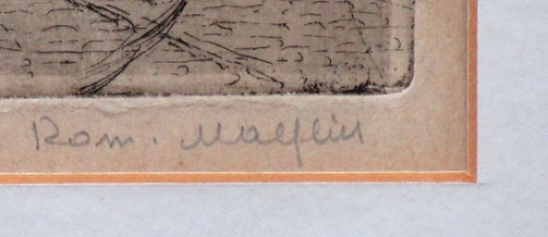 Een ets van Malfliet, een Antwerpse etser