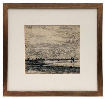 Houtskoolekening van Casimir Heymans kopen