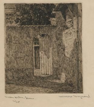 Genummerde ets van de Belgische tekenaar Casimir Heymans