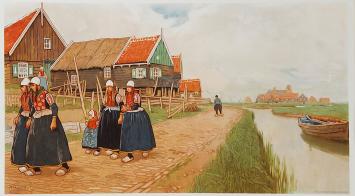 Cassiers, Henri  met een chromolitho