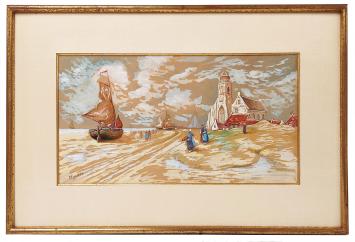 Schilderij Katwijk H. Cassiers