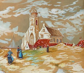 Kunstwerkje op papier van Henri Cassiers kopen
