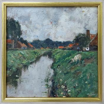 Schilderij van de Belgische kunstenaar Henri Cassiers