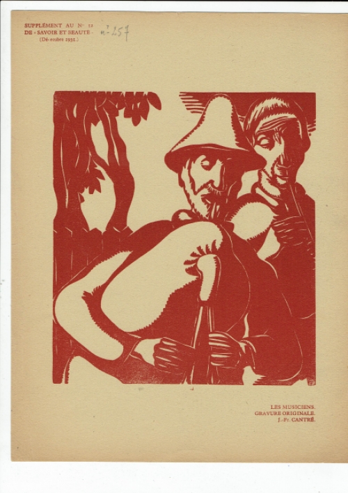 Les Musiciens van de Belgische graveur Jan Frans Cantré