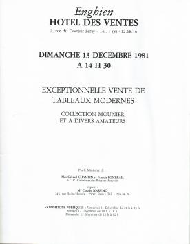 2054. Enghien: Exeptionnelle vente de tableaux modernes 