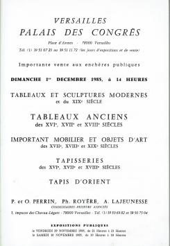 2019. varsailles palais des  congrès 1 dec 1985
