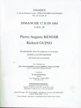 2038. Pierre-auguste Renoir - Richard Guino 17 juin 1984