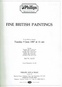 2042. Phillips: Fine British Paintings 9 june 1987