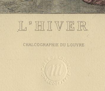 Herdruk,  Hiver E.A. Champollion naar Nicolas Lancret 1885