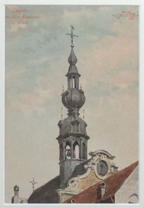 Schilderijtje van Jean Baes kopen uit 1881