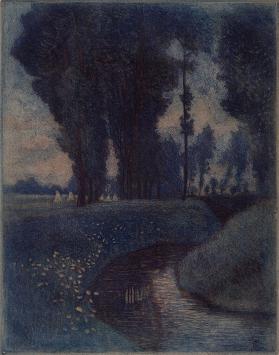 Genummerde grafiek van Charles Bernier