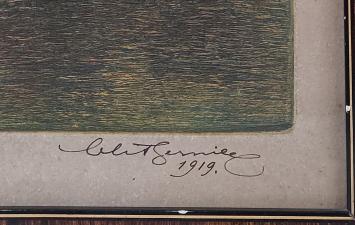 De Belgische kunstenaar Charles Bernier