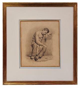 Tekening van de Mechelse kunstenaar Charles Brias