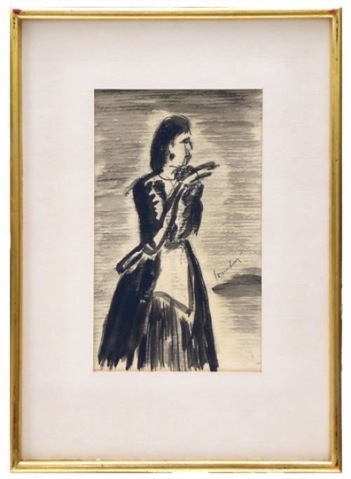 Aquarel van de Belgische schilder Charles Counhaye 