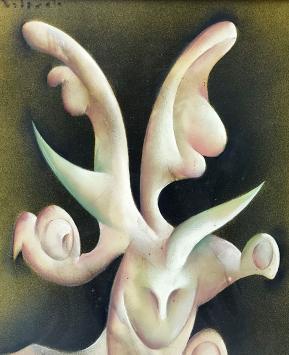 Kunstwerk van de Waalse kunstenaar Delporte