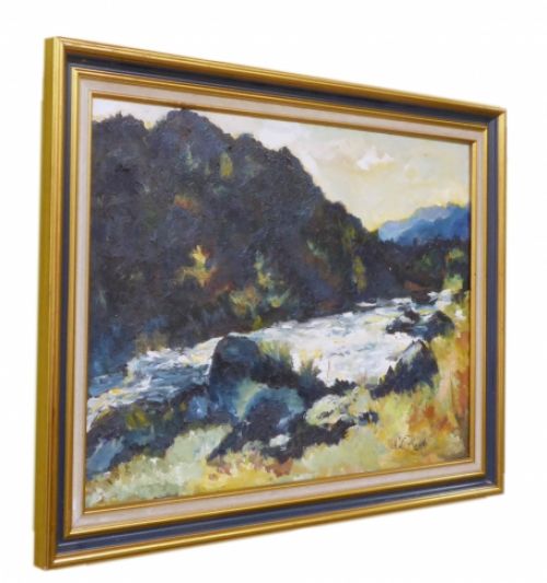 l'amblève du peintre belge Charles Louis Kerfs