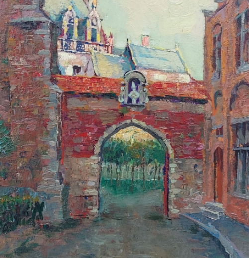 Stadsgezicht van Charles Verbrugghe kopen
