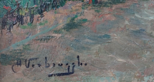 De Belgische kunstschilder Charles Verbrugghe