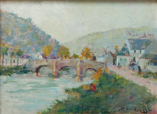 Brug in Frankrijk door Charles Verbrugghe