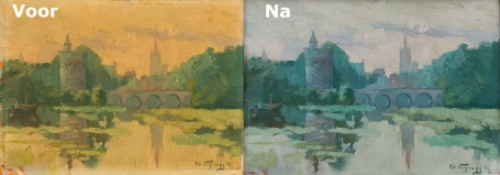 Spiegelingen aan het Minnewater te Brugge