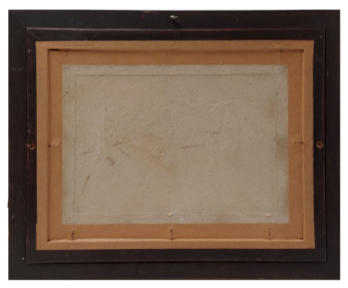 Schilderij met paard op geschilderd