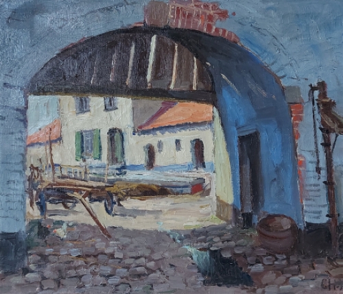 Schilderijtje van Charles Warland