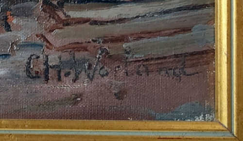 Schilderij van de Belgische kunstschilder Charles Warland