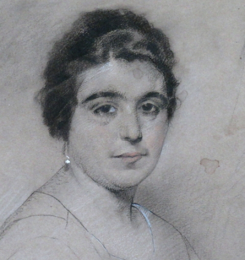 Charles Joseph Watelet met een tekening uit 1924