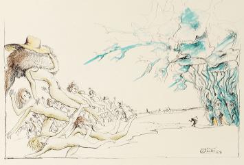 Fantasme door Auguste Chevalier, surrealisme