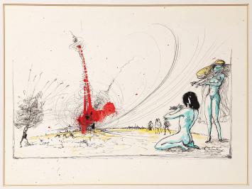 Kunstwerk van de Belgische kunstenaar Chevalier Auguste