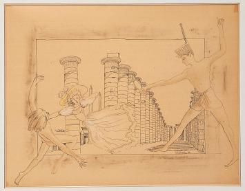 Kunstwerk van de Belgische kunstenaar Chevalier Auguste