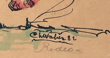 Kunstwerk uit 1982 van de Waalse kunstenaar Auguste Chevalier