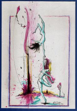 Kunstwerk van de Belgische schilder Chevalier Auguste