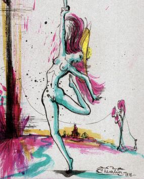 Kunstwerk uit 1998 van de Waalse kunstenaar Auguste Chevalier