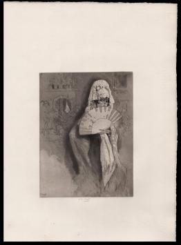 Ets van de Franse kunstenaar Édouard Chimot