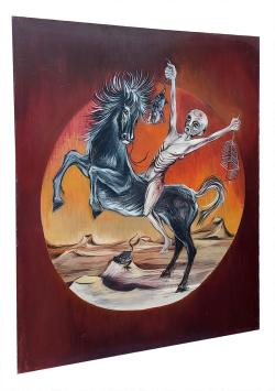 De zwarte dood te paard