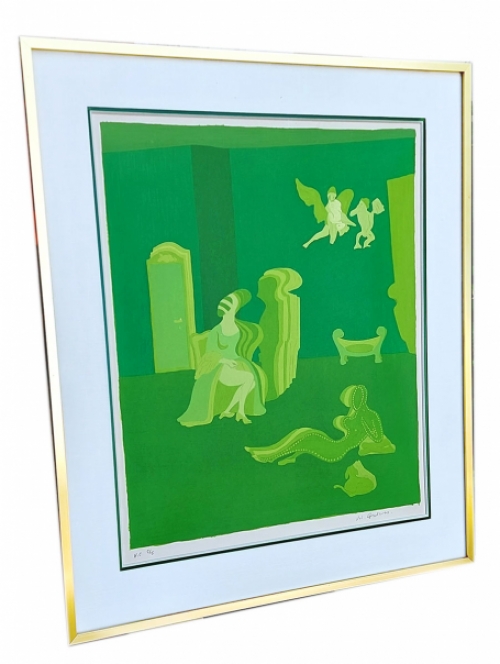 Groene huiselijke litho HC 5/5