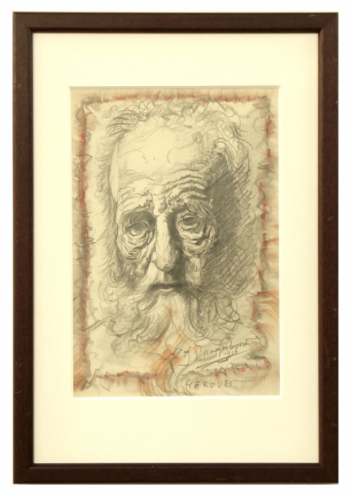 Potloodtekening van Cornelis Johannes Snoeijerbosch