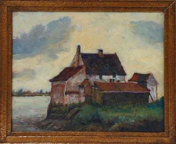 Landschap van de Belgische kunstenaar Charles Claessens