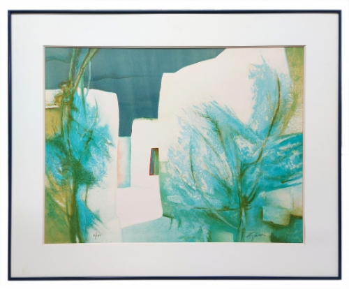 Litho van de Franse kunstenaar Claude Gaveau kopen