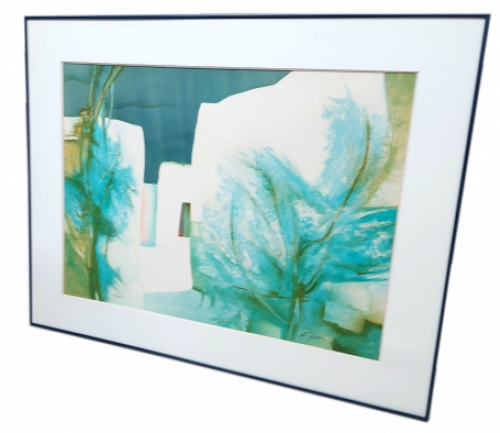 Claude Gaveau met een gelimiteerde litho