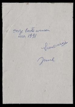 Schilderij, gemengde techniek van Juul Claeys uit 1990