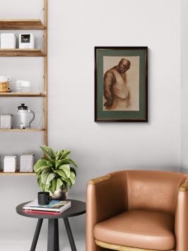 Tekening, staande man 1943