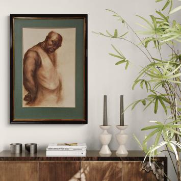 Tekening, staande man 1943