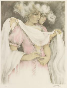 Franse grafica Colette Deyme met een litho