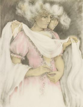 Lithografie van de Franse kunstenares Colette Deyme