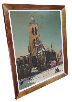 De Sint-Walburgakerk aan de grote markt te Oudenaarde