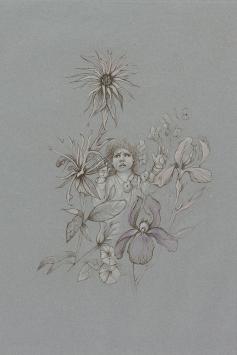 Leonor Fini met een droge naald ets uit 1981