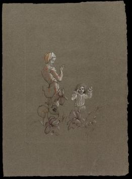 Grote droge naald ets van L. Fini kopen